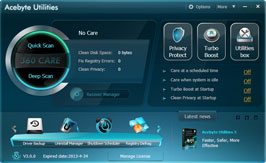 repair slow pc with Acebyte Utilities